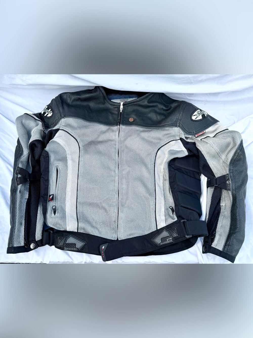Joe Rocket Reactor 2.0 Motorcycle Jacket Grey/Black Men’s Medium